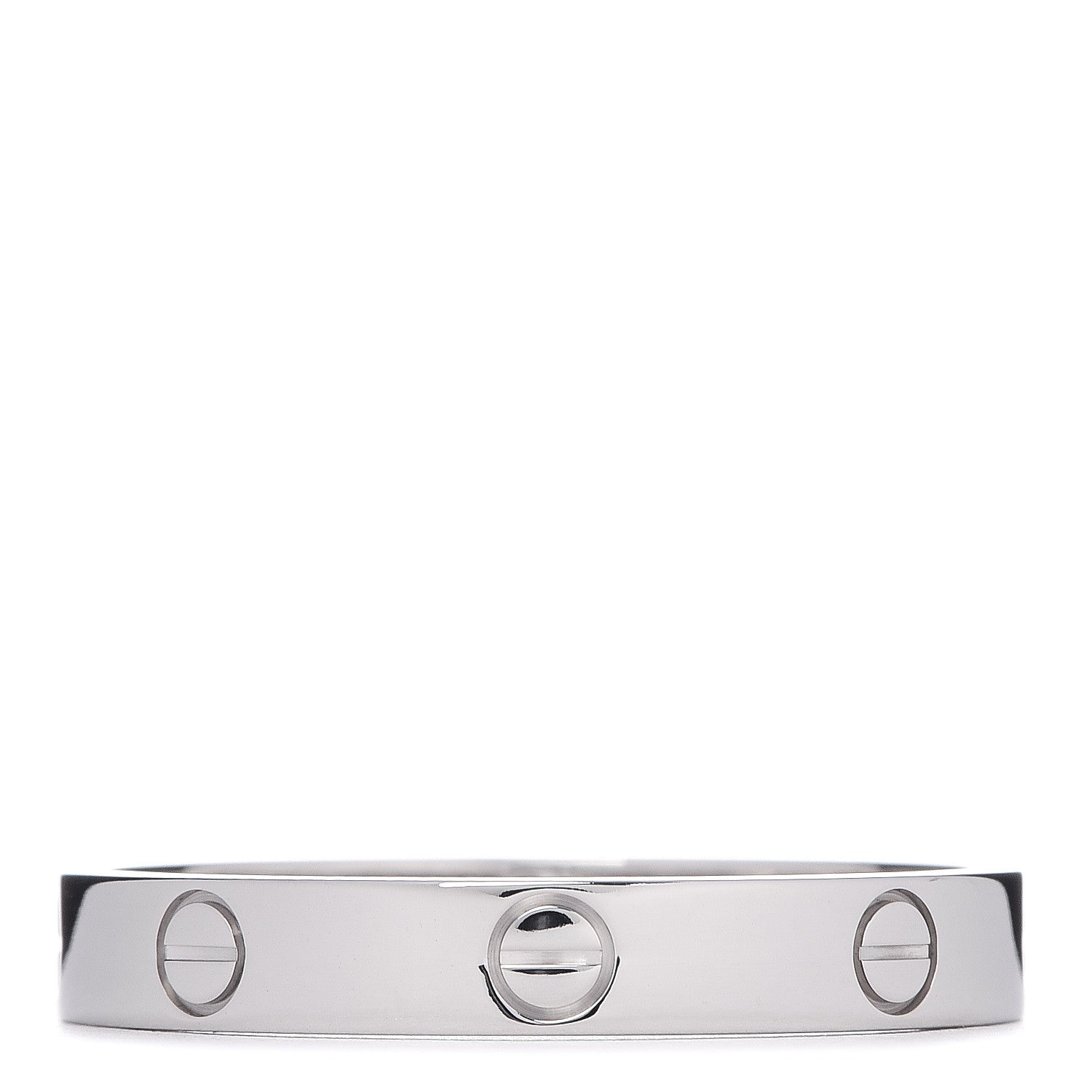 Cartier 18K White Gold 3.5mm LOVE Wedding Band Ring 64 10.75 1 of 4