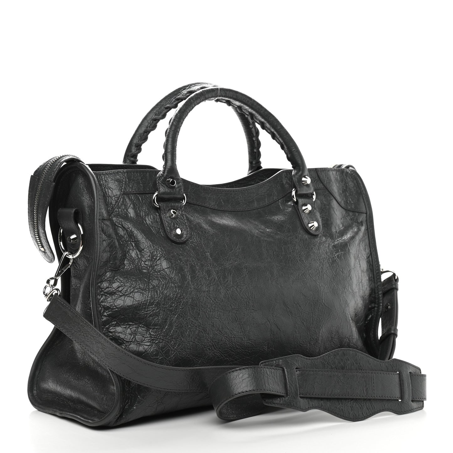 Agneau Classic Silver Hardware City Gris Fossile