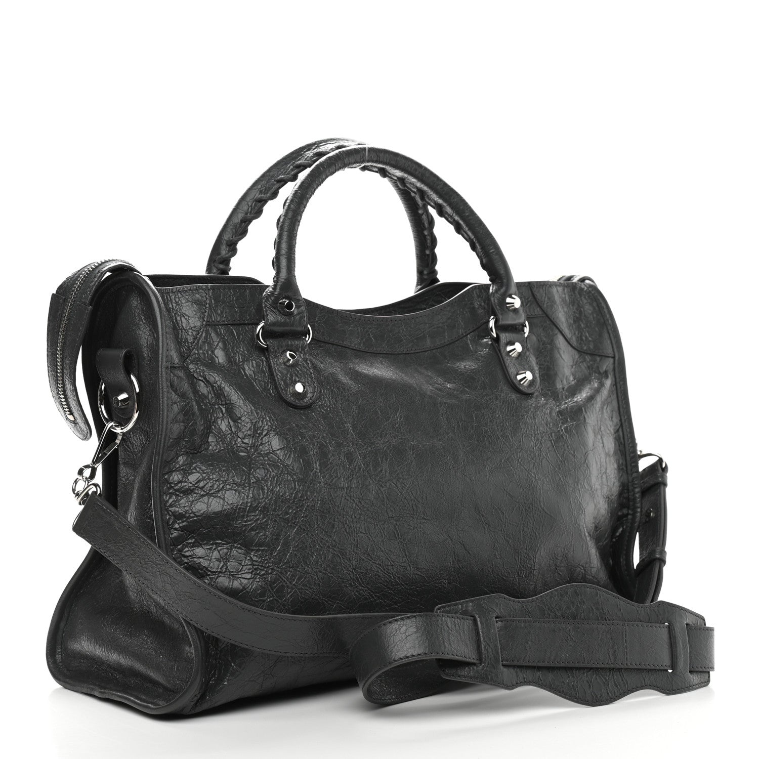Balenciaga Agneau Classic Silver Hardware City Gris Fossile 2 of 8