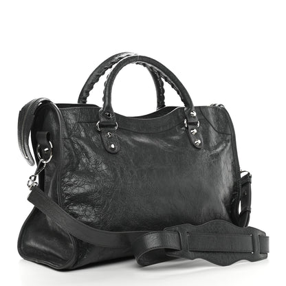 Balenciaga Agneau Classic Silver Hardware City Gris Fossile 2 of 8