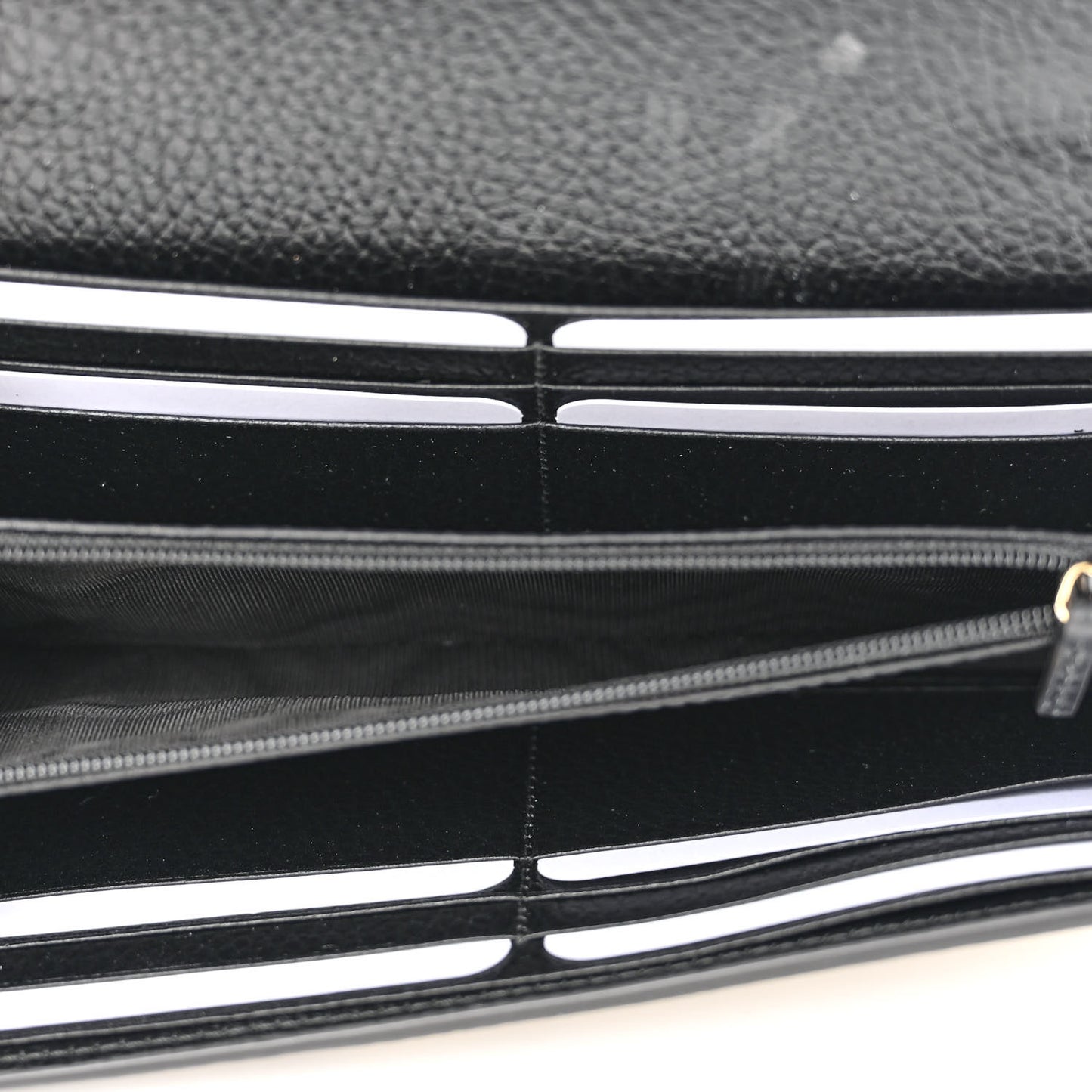 Dollar Calfskin GG Supreme Monogram Petite GG Marmont Wallet Chain Bag Black Beige Ebony