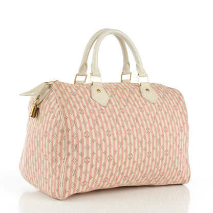 Louis Vuitton Mini Lin Croisette Speedy 30 Rouge 3 of 8