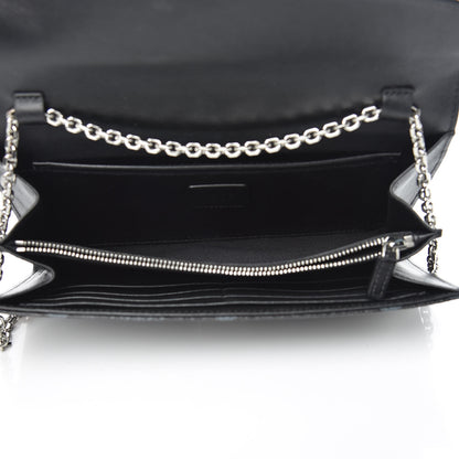 MCM Visetos Patricia Continental Crossbody Wallet Black 5 of 10