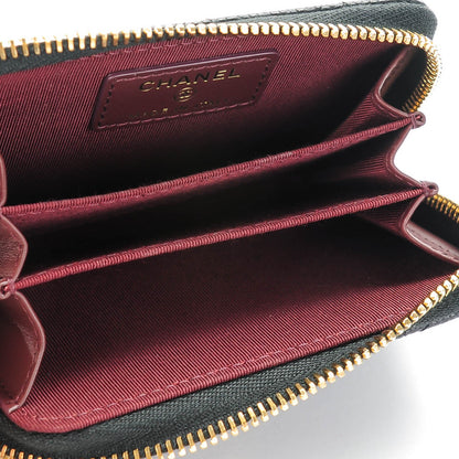 Chanel Caviar Quilted Zip Coin Purse Black 5 of 7