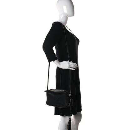 Saint Laurent Lambskin Monogram Small Lou Camera Bag Black 2 of 11