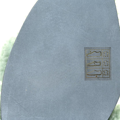 Hermes Woolskin Oran Sandals 38 Vert D'Eau 6 of 12
