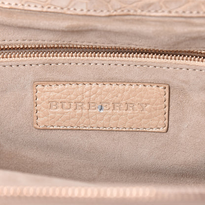 Burberry Nubuck Alligator Small Wilburg Clutch Natural Nude 7 of 12