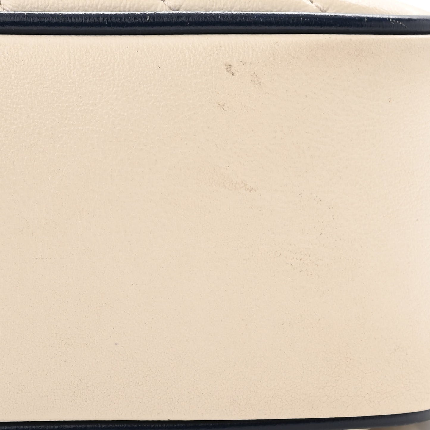 Vintage Effect Calfskin Matelasse Diagonal Small Torchon GG Marmont Chain Shoulder Bag Mystic White Blue Agata
