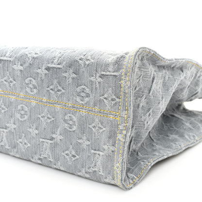 Louis Vuitton Monogram Denim Onthego MM Washed Gray 9 of 9