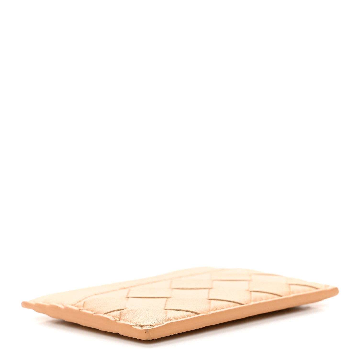 Bottega Veneta Nappa Intrecciato Card Holder Almond 4 of 12