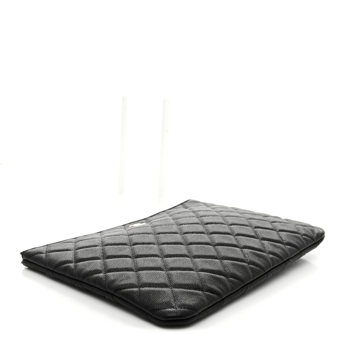 Caviar Quilted Medium Cosmetic Case Black