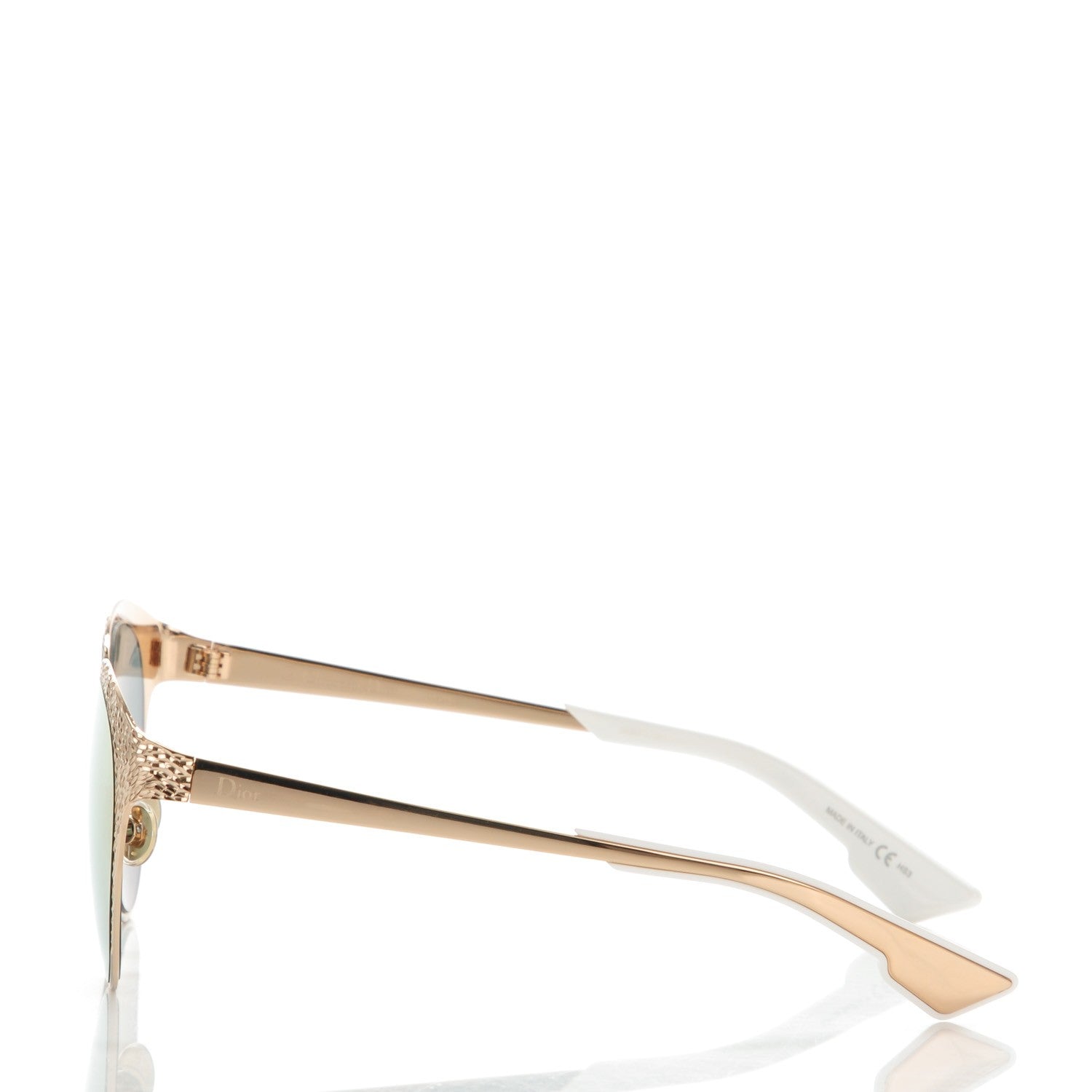 Christian Dior Metal Mirrored Unique Limited Edition Sunglasses Gold 2 of 7