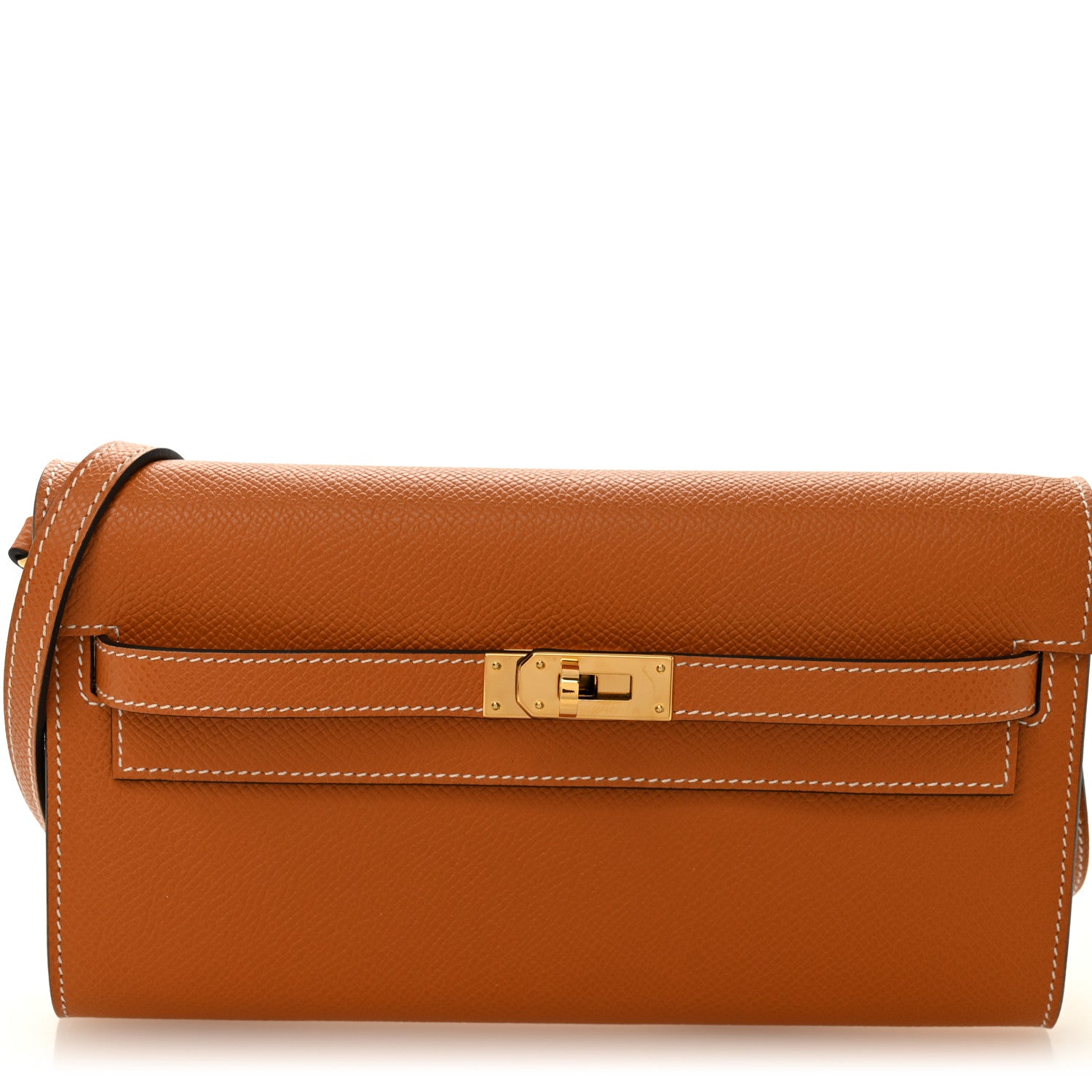 Hermes Epsom Kelly Wallet To Go Toffee 1 of 7