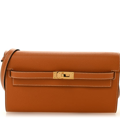 Hermes Epsom Kelly Wallet To Go Toffee 1 of 7