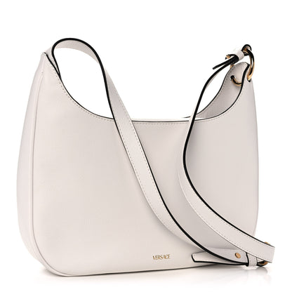 Versace Calfskin La Medusa Medium Hobo Crossbody White 3 of 10