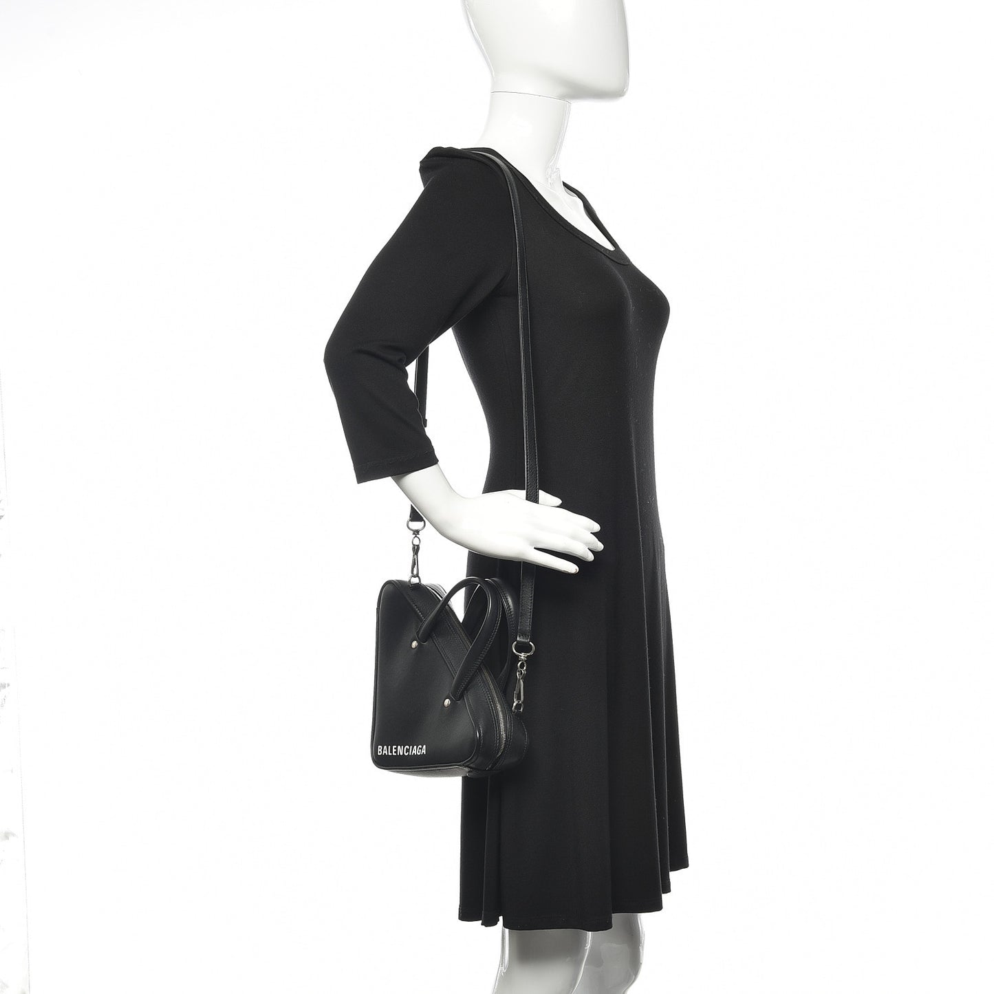 Calfskin XS Triangle Duffle Black