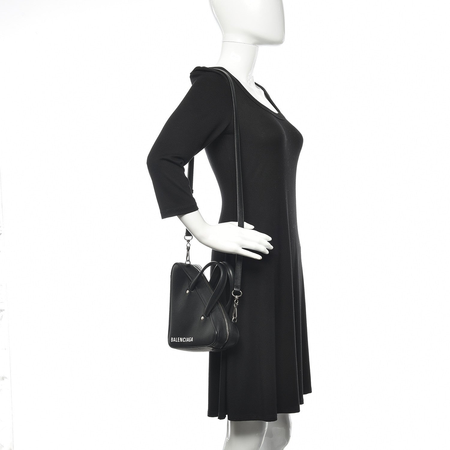 Balenciaga Calfskin XS Triangle Duffle Black 2 of 13