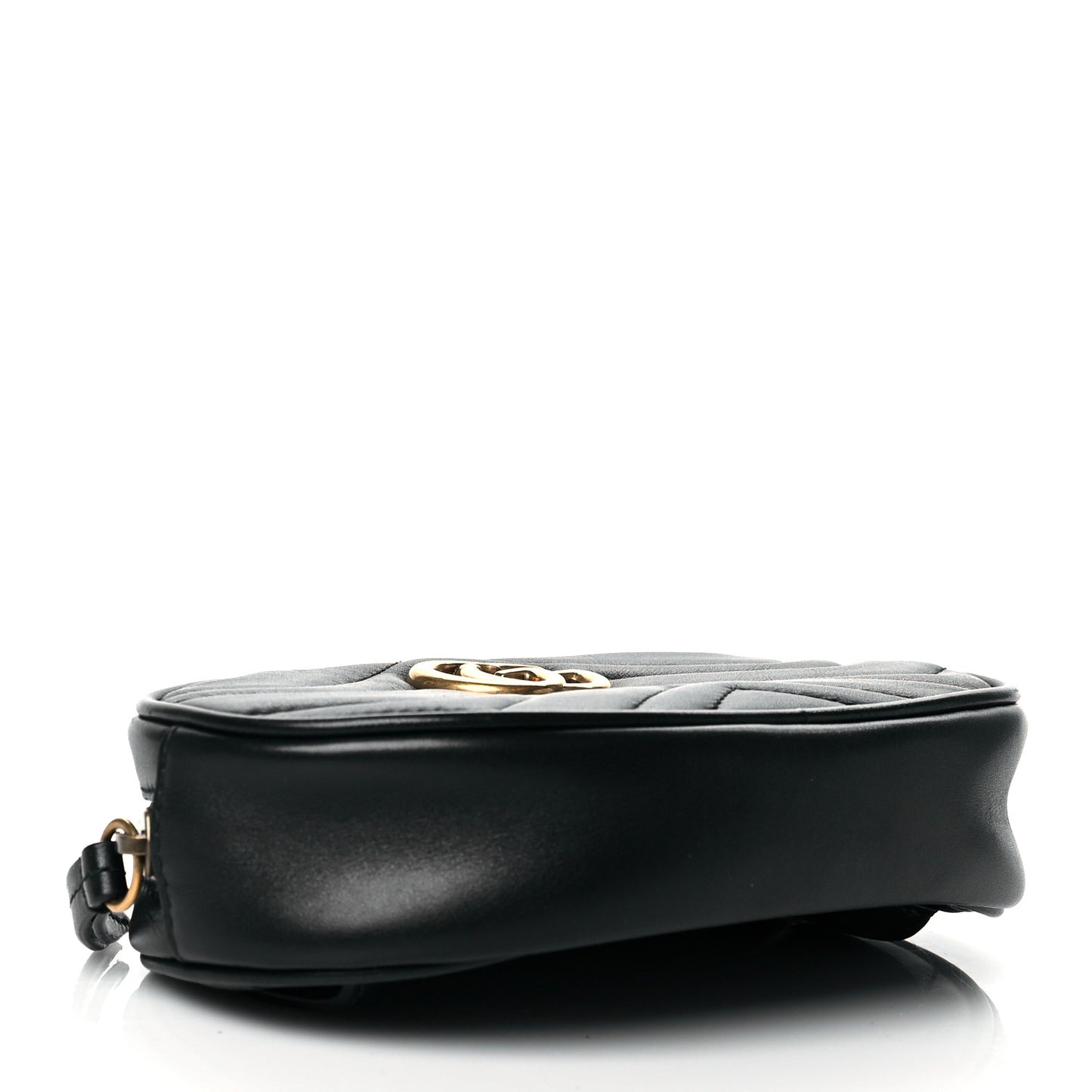 Calfskin Matelasse GG Marmont Belt Bag 85 34 Black