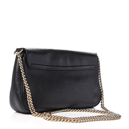 Gucci Pebbled Calfskin Medium Soho Flap Crossbody Black 2 of 9