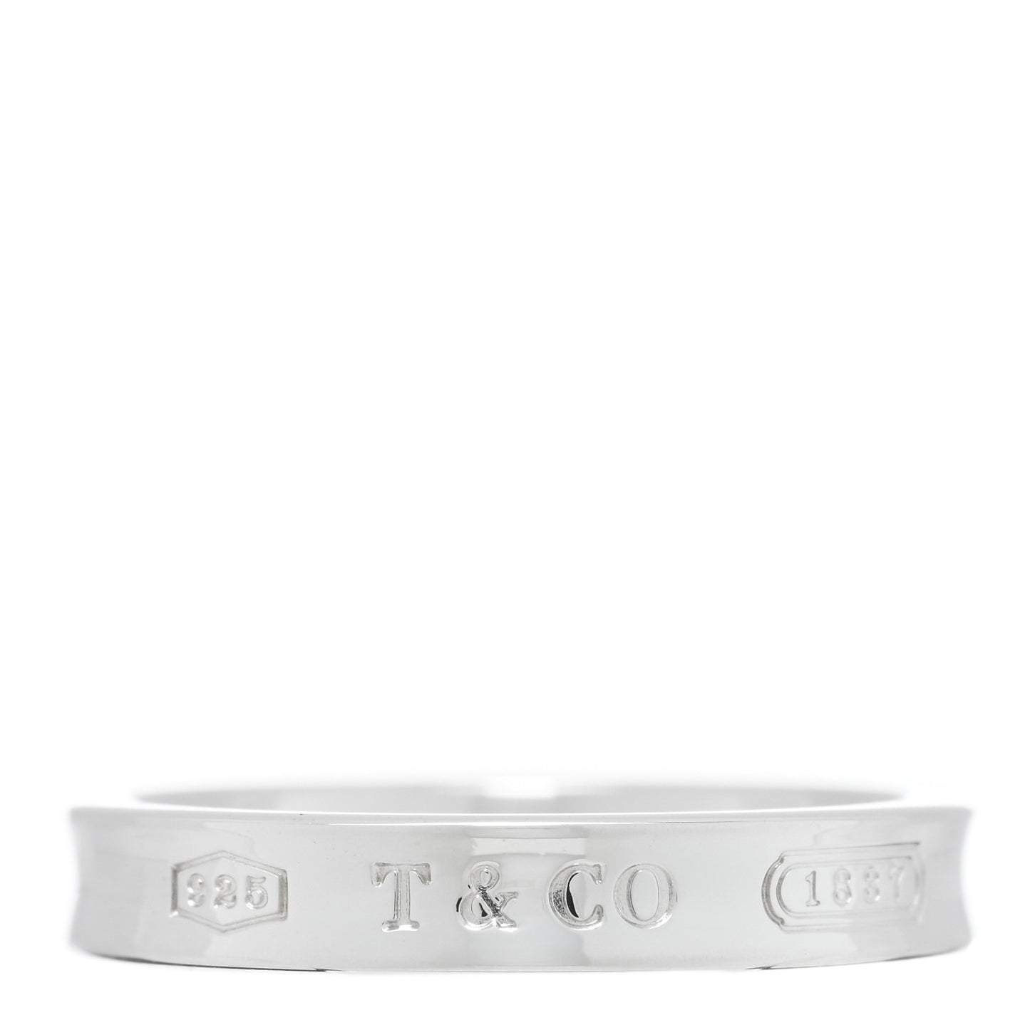 Sterling Silver Narrow 1837 Band Ring 58 8.25