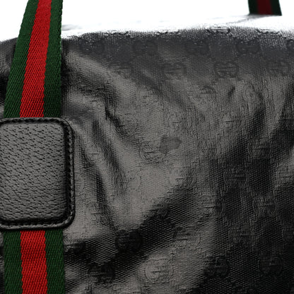 Gucci Crystal Monogram Web Large Duffle Bag Black 12 of 15