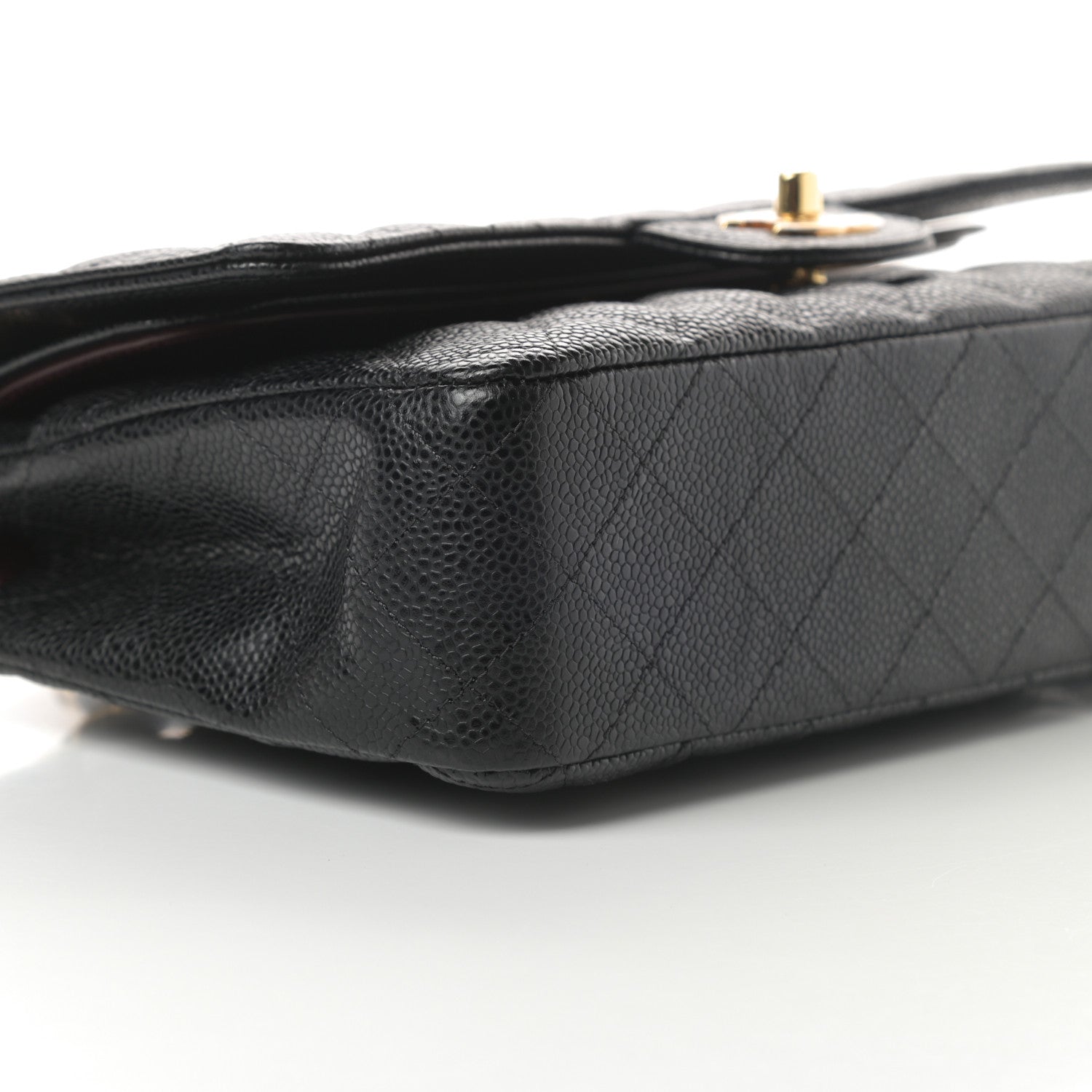 Chanel Caviar Quilted Medium Double Flap Black 9 of 12
