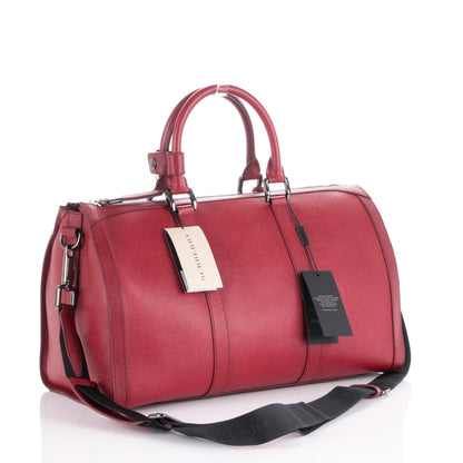 Burberry London Calfskin Boston Holdall 45 Cherry 3 of 6