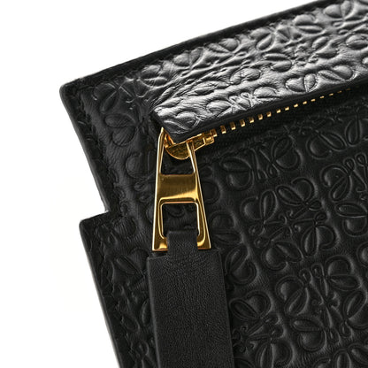 Loewe Calfskin Embossed Mini Repeat T Pouch Black 8 of 10