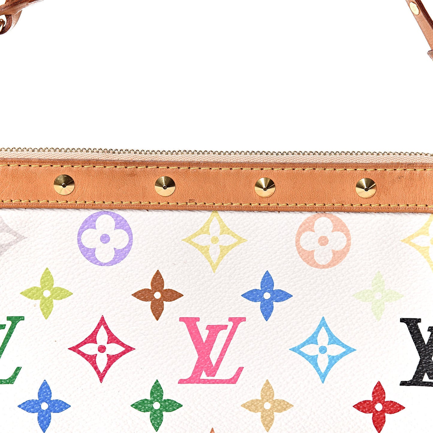 Monogram Multicolor Pochette Accessories White