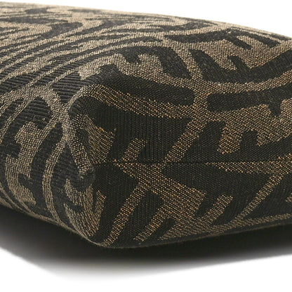 Fendi X SARAH COLEMAN Fabric Jacquard FF Vertigo Pochette Tobacco Moro Black 10 of 10
