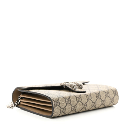 Gucci Calfskin GG Matelasse Chain Wallet Beige Taupe 4 of 11