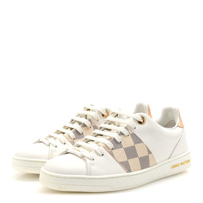 Louis Vuitton Damier Azur Front Row Sneaker 36 White 4 of 9