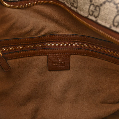 Gucci GG Supreme Monogram Large Linea A Hobo Light Brown 6 of 11