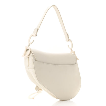 Christian Dior Ultra Matte Calfskin Saddle Bag Off White 3 of 10