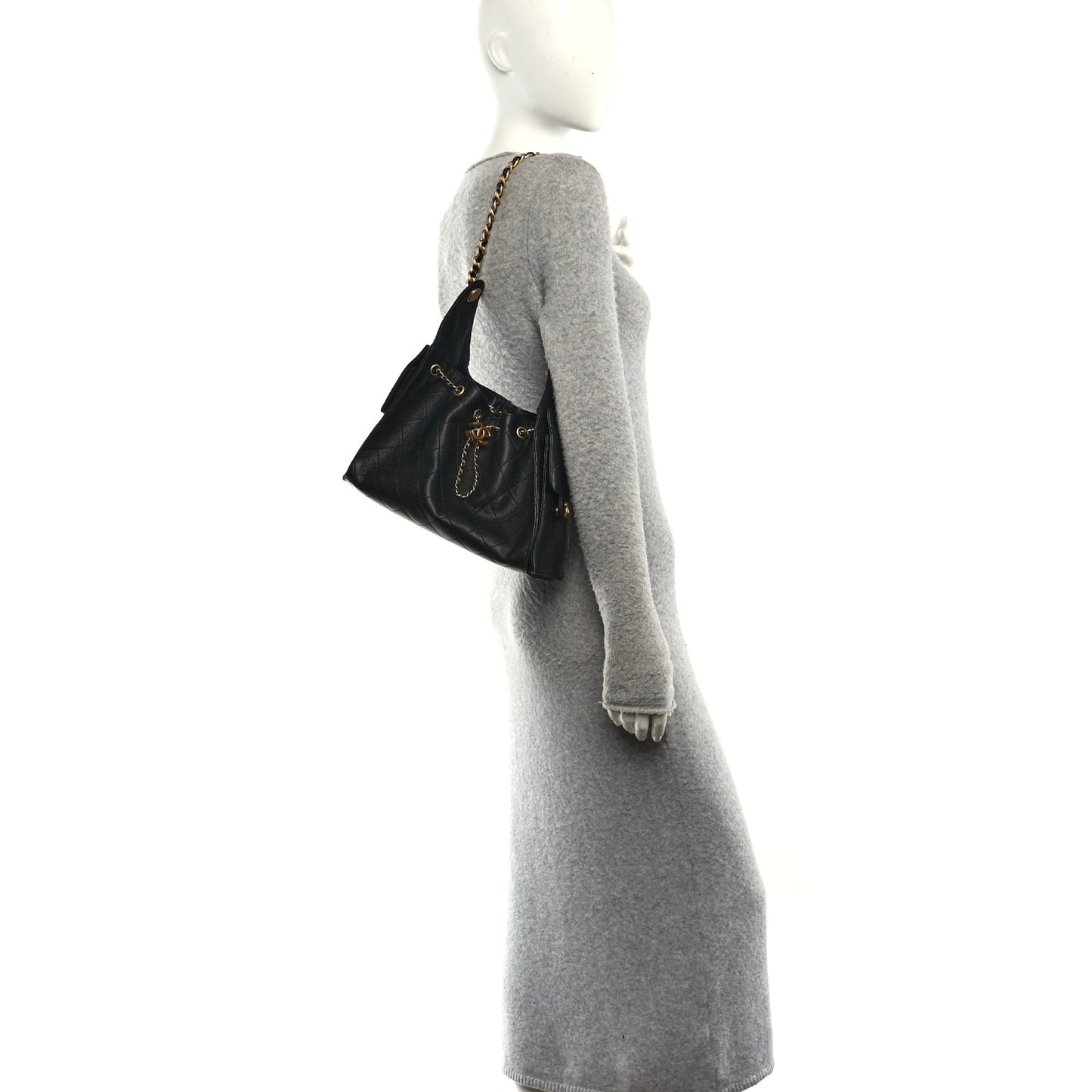 Caviar Quilted Small Chanel 25 Handbag Black