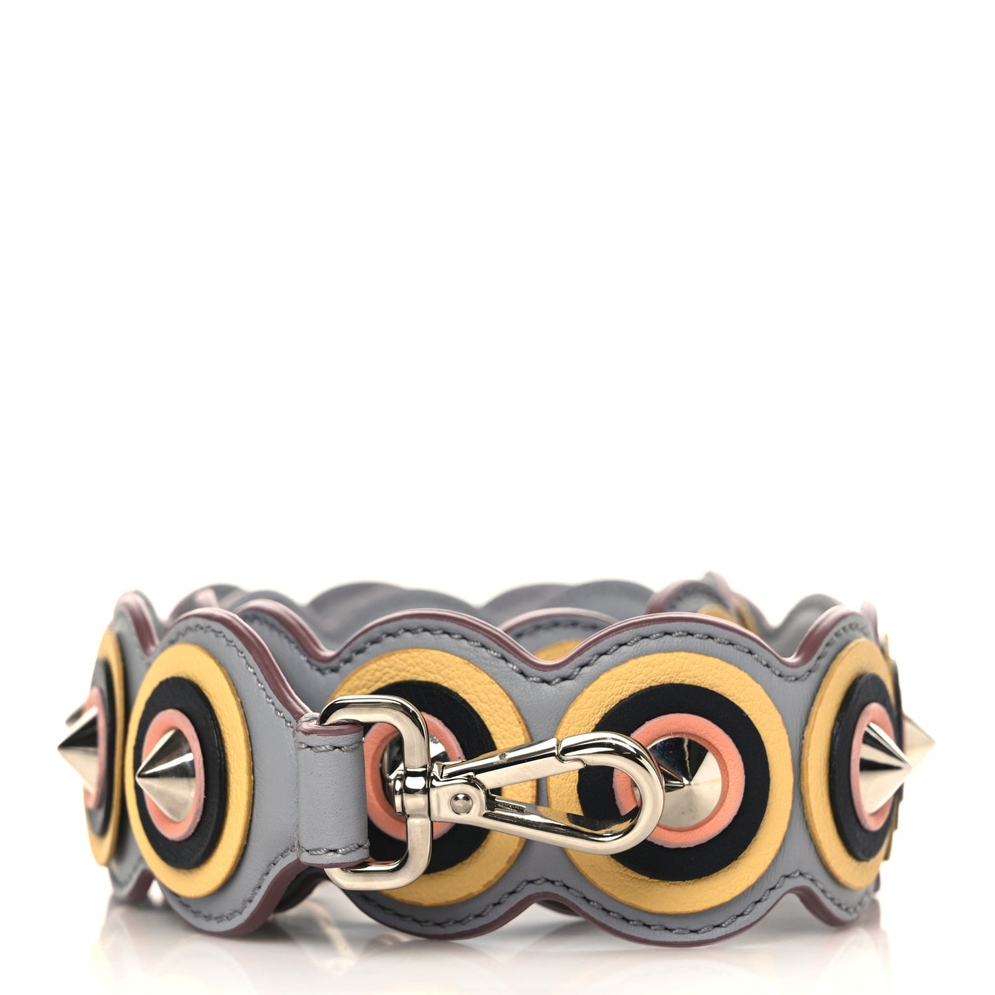 Vitello Dolce Spike Studded Circle Strap You Ardesia Multicolor