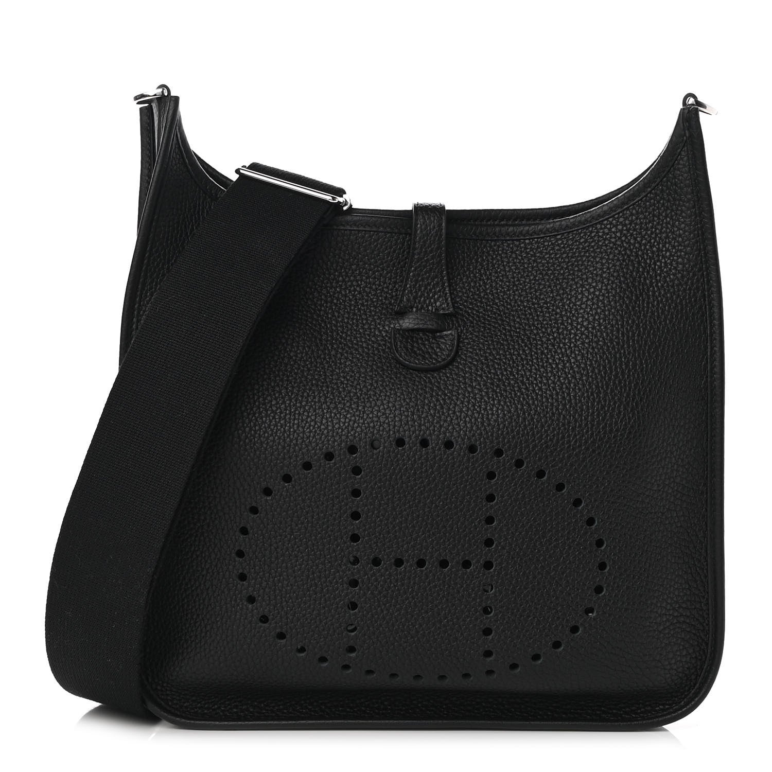 Hermes Taurillon Clemence Evelyne III PM Black 1 of 9