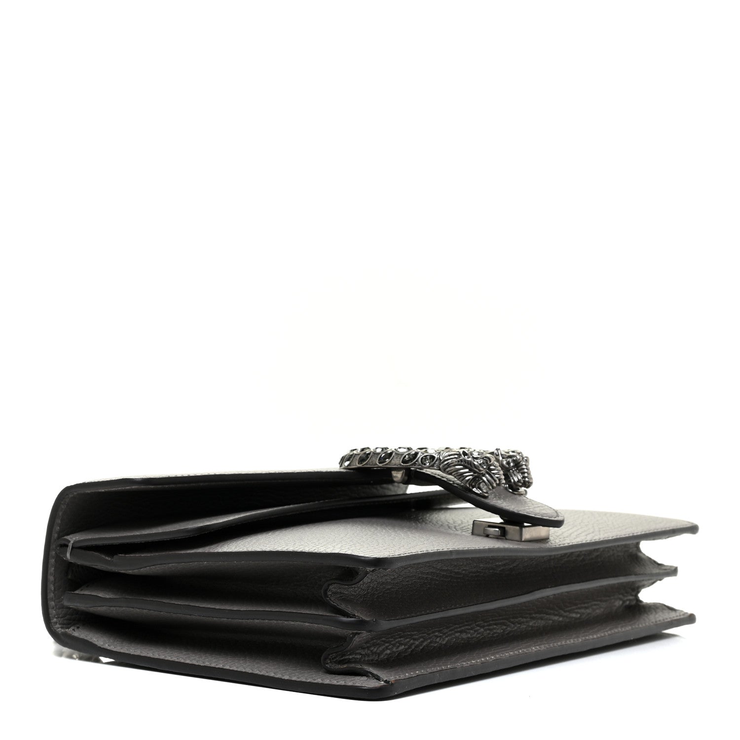 Gucci Pebbled Calfskin Small Dionysus Shoulder Bag Dusty Grey 3 of 10