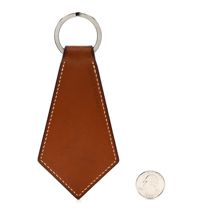 Hermes Barenia Palladium Superlucky Key Ring Fauve 2 of 4