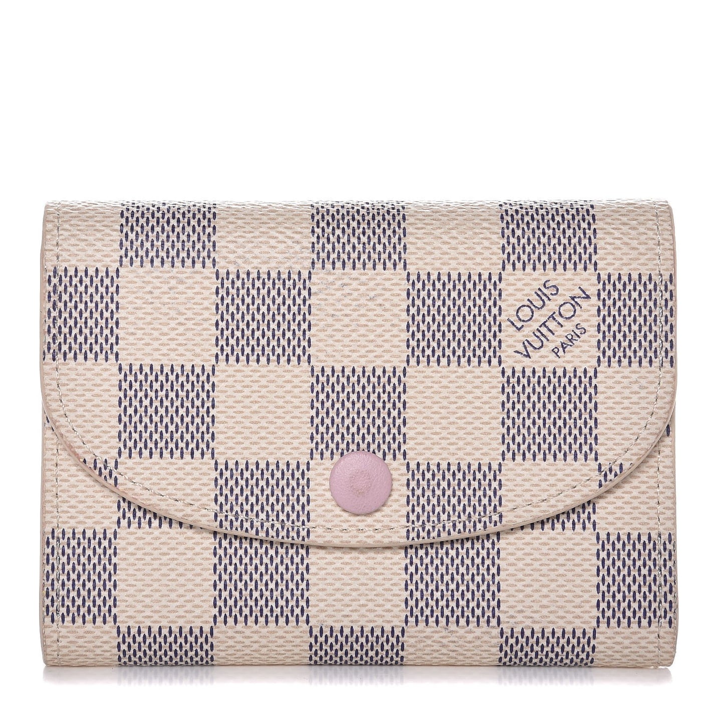 Damier Azur Rosalie Coin Purse Rose Ballerine