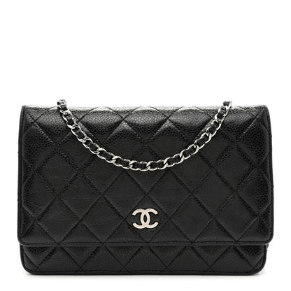 Chanel Caviar Quilted Wallet On Chain WOC Black 1 of 11