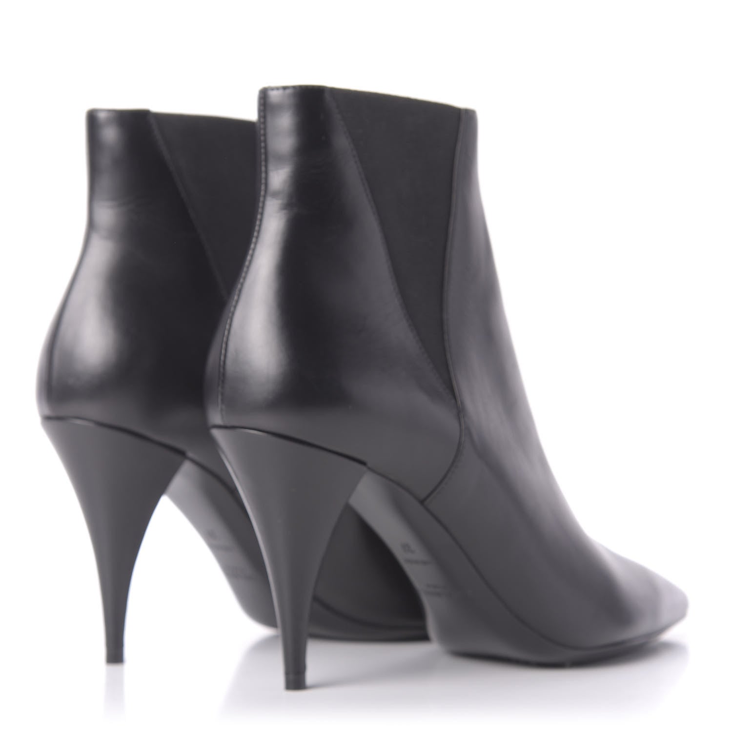 Saint Laurent Calfskin Kiki Chelsea Booties 37 Black 4 of 10