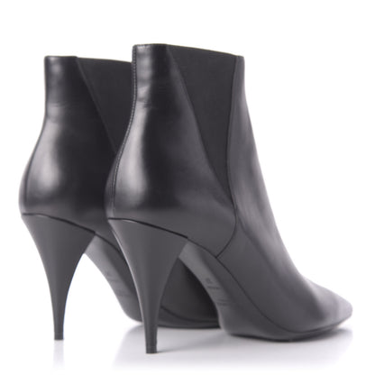 Saint Laurent Calfskin Kiki Chelsea Booties 37 Black 4 of 10
