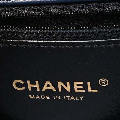 Chanel Caviar Quilted Small CC Filigree Flap Navy Black 6 of 10