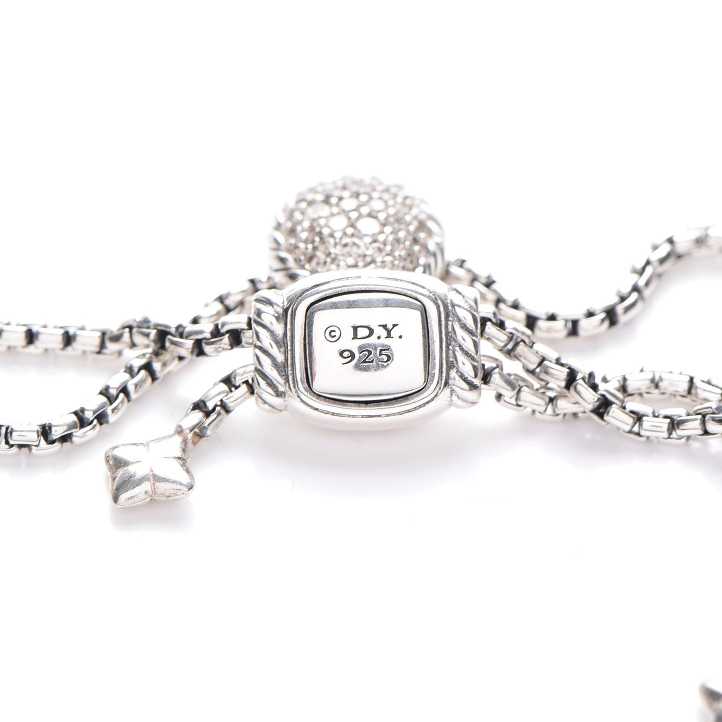 Sterling Silver Diamond 9mm Petite Pave Bracelet