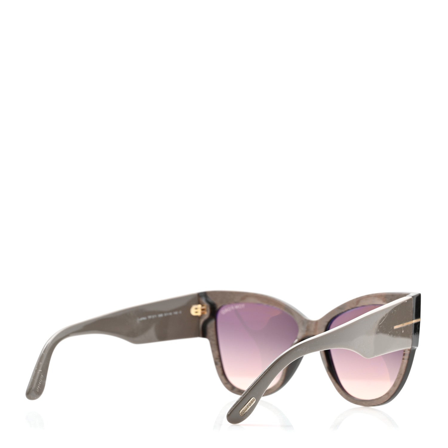Tom Ford Acetate Anoushka Cat Eye Sunglasses TF371 Grey 4 of 8