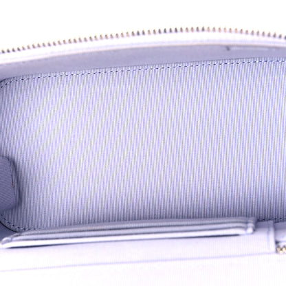 Chanel Lambskin Quilted Small Top Handle Vanity Case With Chain Light Purple 5 of 10