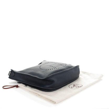 Hermes Taurillon Clemence Evelyne III PM Bleu Nuit 4 of 7