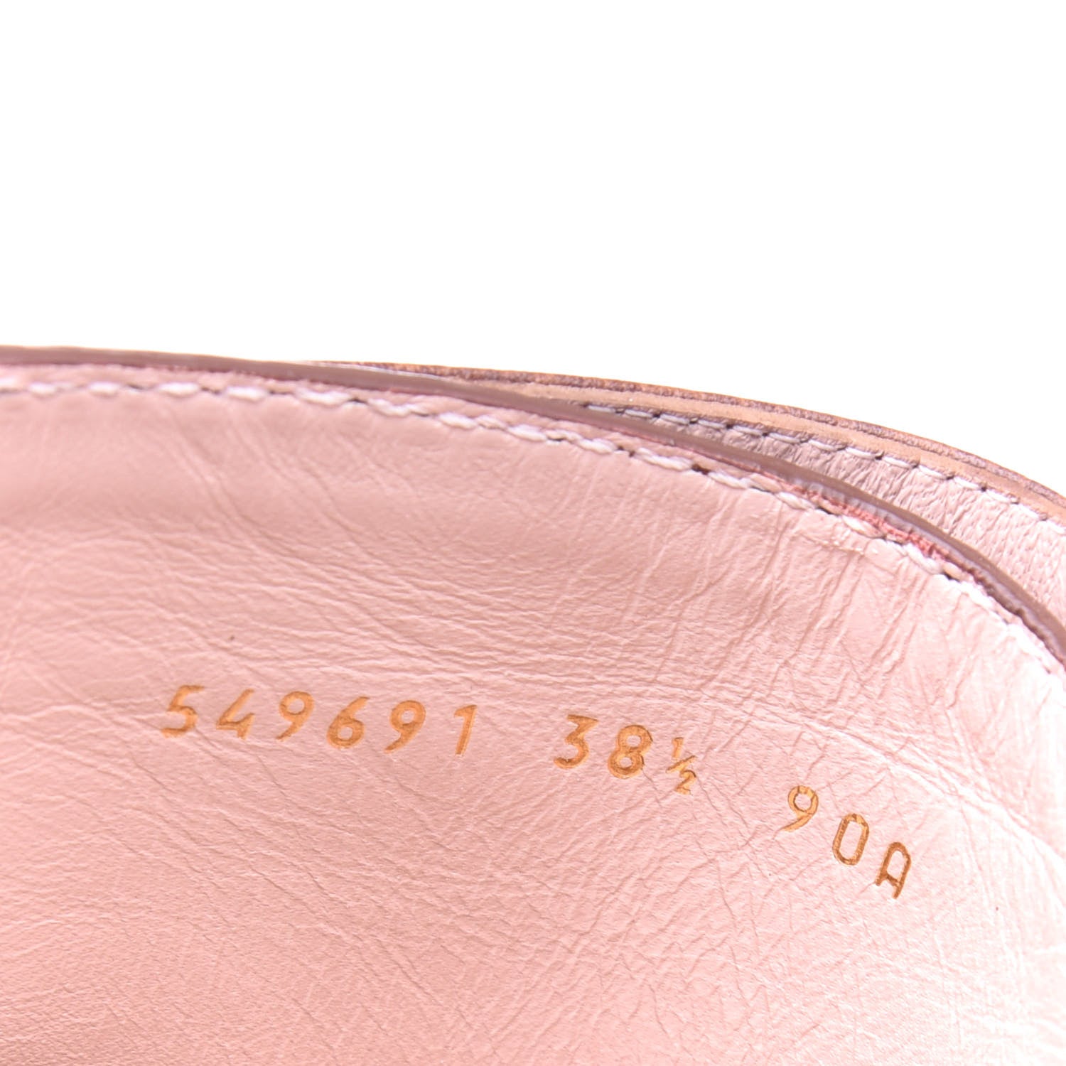 Gucci GG Monogram Calfskin Lola Tall Boots 38.5 Beige Ruggine Cuir 8 of 9