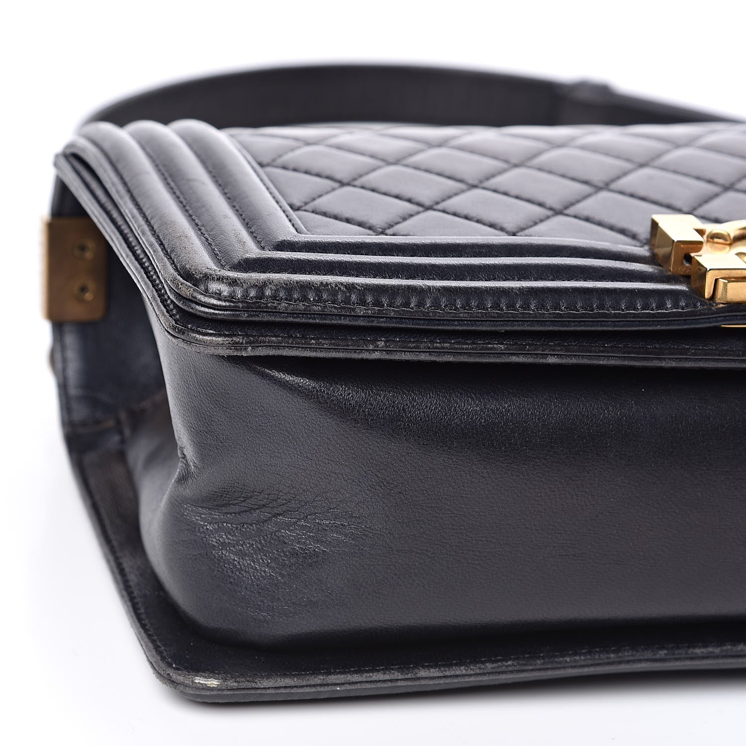 Chanel Lambskin Quilted Medium Boy Flap Black 8 of 11